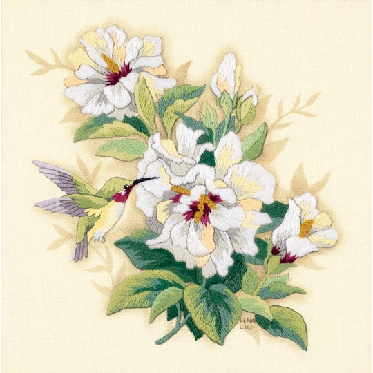 Dimensions&#xAE; Crewel Embroidery Kit, Hibiscus Floral
